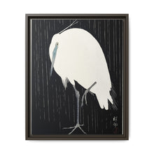 Egret in the rain (1925 - 1936) by Ohara Koson
