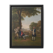 Arthur Holdsworth Conversing with Thomas Taylor and Captain Stancombe by the River Dart (1757) by Arthur Devis - NOMADEN ART GALLERY