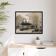 Mosque of Sultan Hassan Cairo illustration by David Roberts (1796–1864) - Framed Wall Art