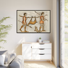 Hunter-Gatherer Mosaic: Vintage Encyclopaedia Art (1891)