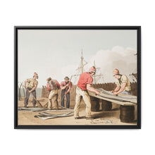 Illustration of whalebone scrapers from The Costume of Yorkshire (1814) by George Walker - NOMADEN ART GALLERY