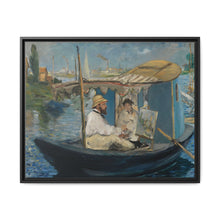 Monet in his Boat (c. 1874) by Edouard Manet - NOMADEN ART GALLERY
