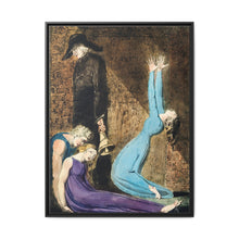 Man supporting a supine woman, an aged man with bell, and a woman in a blue dress raising arms illustration from Europe: a Prophecy by William Blake (1752-1827) - NOMADEN ART GALLERY