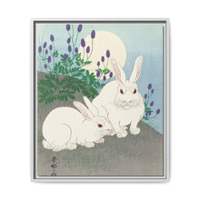 Rabbits at full moon (1920 - 1930) by Ohara Koson
