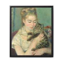 Pierre-Auguste Renoir's Woman with a Cat (c. 1875) - NOMADEN ART GALLERY