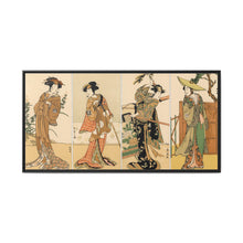 Kabuki actors, Japanese man painting by G.A. Audsley-Japanese illustration from our own original 1884 edition of The Ornamental Arts Of Japan. - NOMADEN ART GALLERY