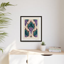 Estampado de pochoir Art Nouveau con estampado de uvas en estilo oriental. Original de nuestra propia edición de 1914 de Samarkande.
