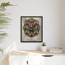 Saint George and Saint Antony of Padua, Saint Catherine of Alexandria, Saint Peter the Apostle, Saint Philomena, Saint Anne, Saint Barbara, Saint John the Baptist and Saint Agnes
