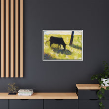 Black Cow in a Meadow (ca. 1881) by Georges Seurat