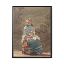 Young Woman Sewing (1876) by Winslow Homer - NOMADEN ART GALLERY