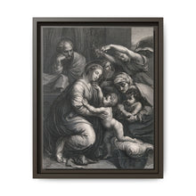 Saint Mary (the Blessed Virgin) and Saint Joseph with the Christ Child, Saint John the Baptist and Saint Elizabeth. Engraving by J. Frey - NOMADEN ART GALLERY