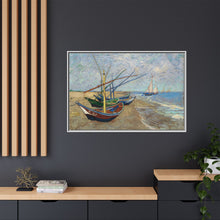 Vincent van Gogh's Fishing Boats on the Beach at Saintes-Maries (1888) - NOMADEN ART GALLERY