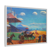 Race Track (1908–1909) vintage painting by William James Glackens