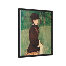 Mujer joven en un jardín (Jeune femme dans un jardin), (1879) de Édouard Manet