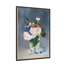 Flores en un jarrón de cristal (c.1882) de Edouard Manet.
