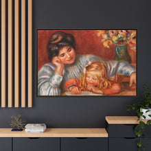 Lección de escritura (La Leçon d'écriture) (1905) de Pierre-Auguste Renoir. 