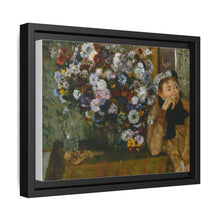 Una mujer sentada junto a un jarrón de flores de Edgar Degas (¿Madame Paul Valpinçon?) 