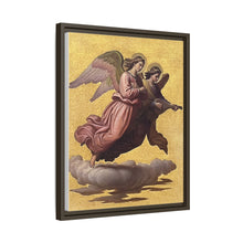 Two angels floating (1865) tempera art by Johann von Schraudolph