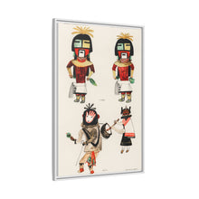 Hopi Katcinas - Piokot Turkwinu Turkwinu Mana (1895) drawn by the native people from the book of Jesse Walter Fewkes (1850–1930) - NOMADEN ART GALLERY