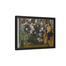Una mujer sentada junto a un jarrón de flores de Edgar Degas (¿Madame Paul Valpinçon?) 