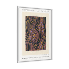 Art Deco Flower pattern pochoir print in oriental style