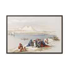 Pyramids of Gezeeh (Giza) from the Nile illustration by David Roberts (1796–1864) - NOMADEN ART GALLERY