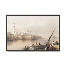 View on the Nile ferry to Gizeh illustration by David Roberts (1796–1864) - Decorative Wall Art - NOMADEN ART GALLERY