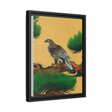 Pine and Eagle, a traditional portrait of a charismatic Japanese eagle by Kano Tanyu (1602-1674)