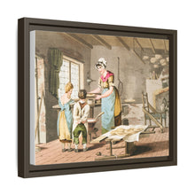 Illustration of woman making oat cakes from The Costume of Yorkshire (1814)