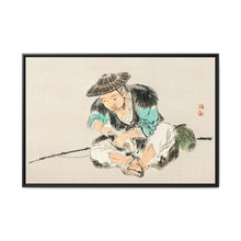 Man maintaining a fishing rod by Kōno Bairei (1844-1895) - NOMADEN ART GALLERY