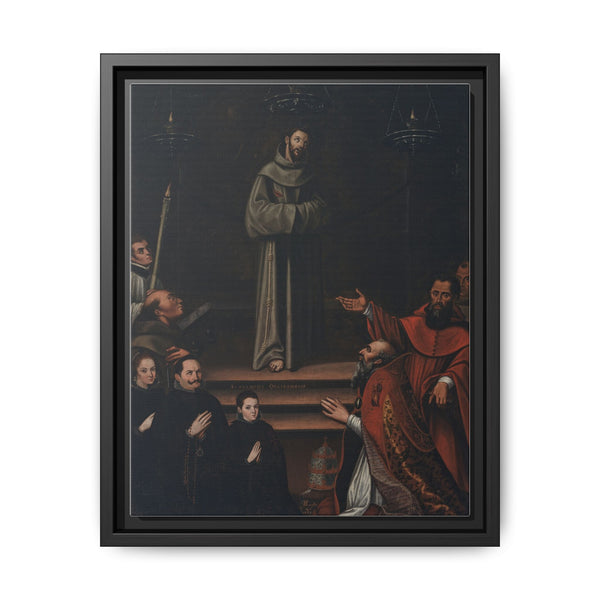Saint Francis Appearing before Pope Nicholas V, with Donors (La aparicion de san Francisco al Papa Nicolas V, con donantes) by Antonio Montufar - NOMADEN ART GALLERY