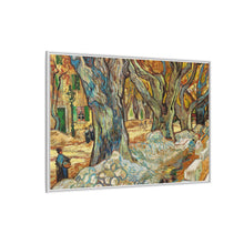 The Large Plane Trees (Road Menders at Saint-Rémy) (1889) by Vincent Van Gogh. Original from The Cleveland Museum of Art. - NOMADEN ART GALLERY