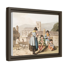 Illustration of Wensley Dale knitters from The Costume of Yorkshire (1814) by George Walker