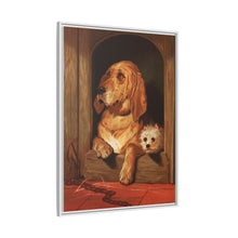 Dignity and Impudence by Sir Edwin Landseer (1877), Landseer’s dog painting of a bloodhound and a terrier - NOMADEN ART GALLERY