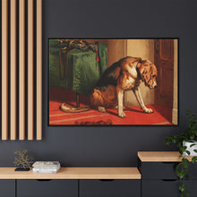 Suspense (1877) by sir Edwin Landseer, a Victorian bloodhound mastiff waiting. - NOMADEN ART GALLERY