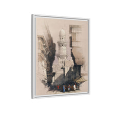 Cairo Street Scene: Vintage Egyptian Wall Art by David Roberts - Art Print Framed