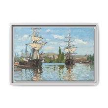 Ships Riding on the Seine at Rouen (1872–1873) by Claude Monet - NOMADEN ART GALLERY