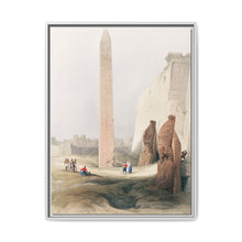Luxor city on the east bank of the Nile River in southern Egypt illustration by David Roberts (1796–1864) - NOMADEN ART GALLERY
