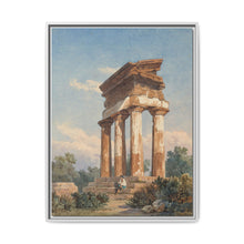 A Temple Ruin in Agrigento (c. 1825) by Carl Wilhelm Götzloff: A Classical Landscape - NOMADEN ART GALLERY
