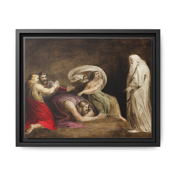 Witch of Endor raising the spirit of Samuel illustration by William Blake (1752-1827) - NOMADEN ART GALLERY