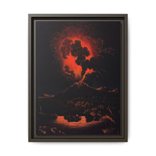 Eruption of Mount Etna at night; people in a boat in the foreground. Aquatint by F. Weber after A. d'Anna, ca. 1820 - NOMADEN ART GALLERY
