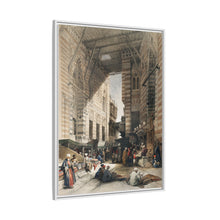 Bazaar of the silk mercers, Cairo illustration by David Roberts (1796–1864)