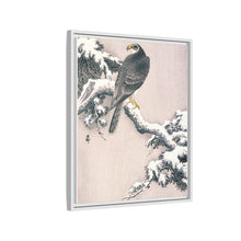 Goshawk on Snow-covered Pine Bough by Ohara Koson (1877–1945)