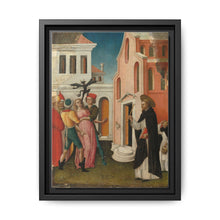 Saint Peter Martyr Exorcizing a Woman Possessed by a Devil by Antonio Vivarini - NOMADEN ART GALLERY