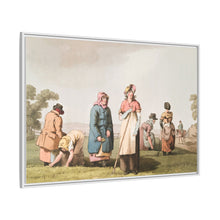Illustration of riding the stang from The Costume of Yorkshire (1814) by George Walker