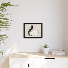 Black and white rabbits by Kōno Bairei (1844-1895)
