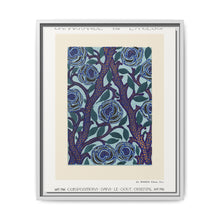 Flower pattern Art Deco stencil print in oriental style - NOMADEN ART GALLERY