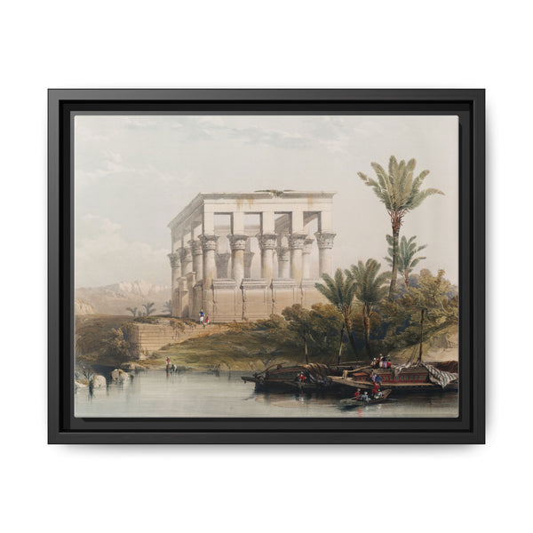 The hypaethral temple at Philae called the Bed of Pharaoh illustration by David Roberts (1796–1864) - NOMADEN ART GALLERY