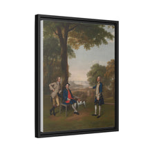 Arthur Holdsworth Conversing with Thomas Taylor and Captain Stancombe by the River Dart (1757) by Arthur Devis