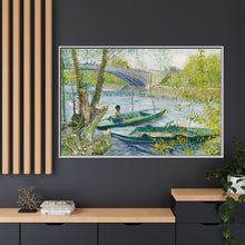 Fishing in Spring, the Pont de Clichy (Asnières) (1887) by Vincent Van Gogh - NOMADEN ART GALLERY